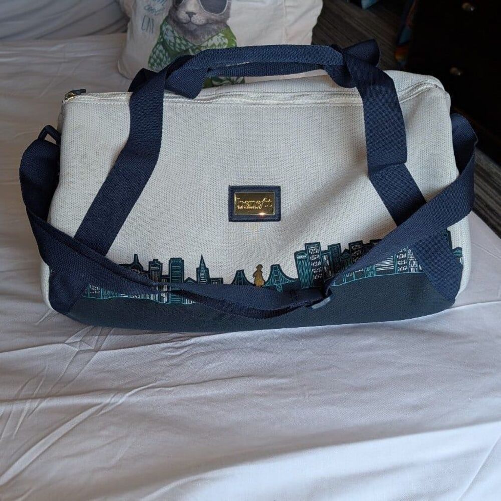 Benefit Cosmetics Limited Edition San Francisco Skyline Large Duffel Weekend